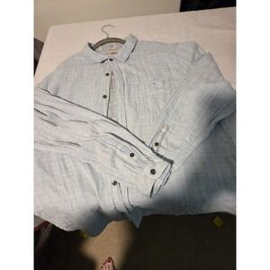 Carbon 2 Cobalt Light Blue Plaid Button Up